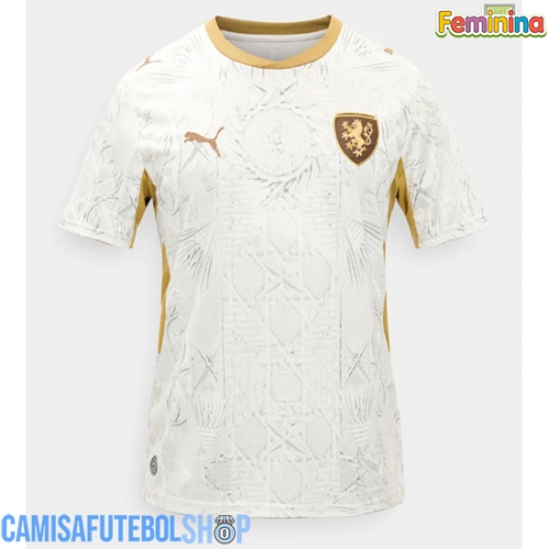 Camisa de time de futebol República Checa Replicas 2º Equipamento Feminina Mundo 2026 Manga Curta